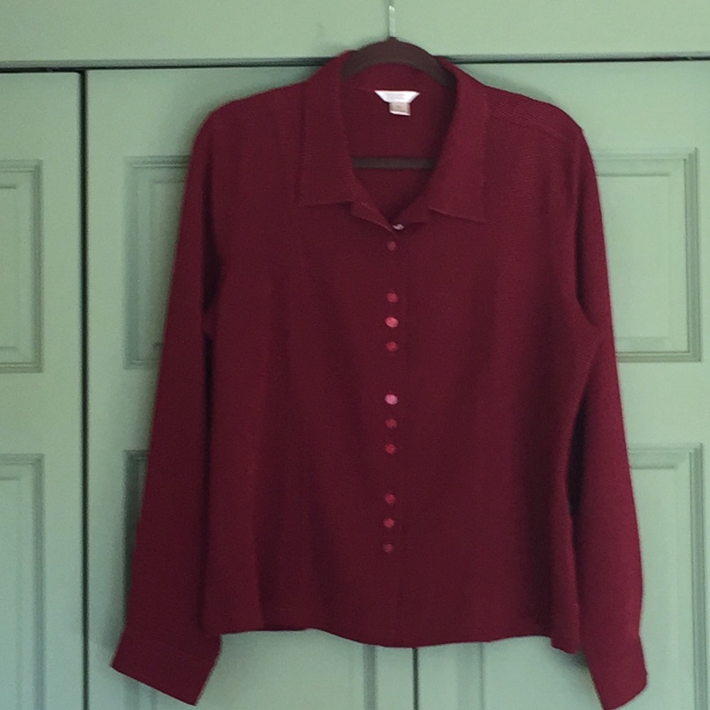 Christopher & Banks long sleeve blouse XL